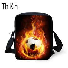 ThiKin дети Обувь для мальчиков Crossbody сумка мяч игры Распечатать Сумки на плечо для детей дорожная сумка Детский сад книга клатч Сумки