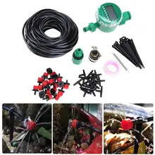 25m DIY Micro Drip Irrigation System Plant Automatic Self Watering Garden Hose Kits with Connector+ Adjustable Dripper 25m DIY Micro Drip Irrigation System Plant Automatic Self Watering Garden Hose Kits with Connector+ Adjustable Dripper