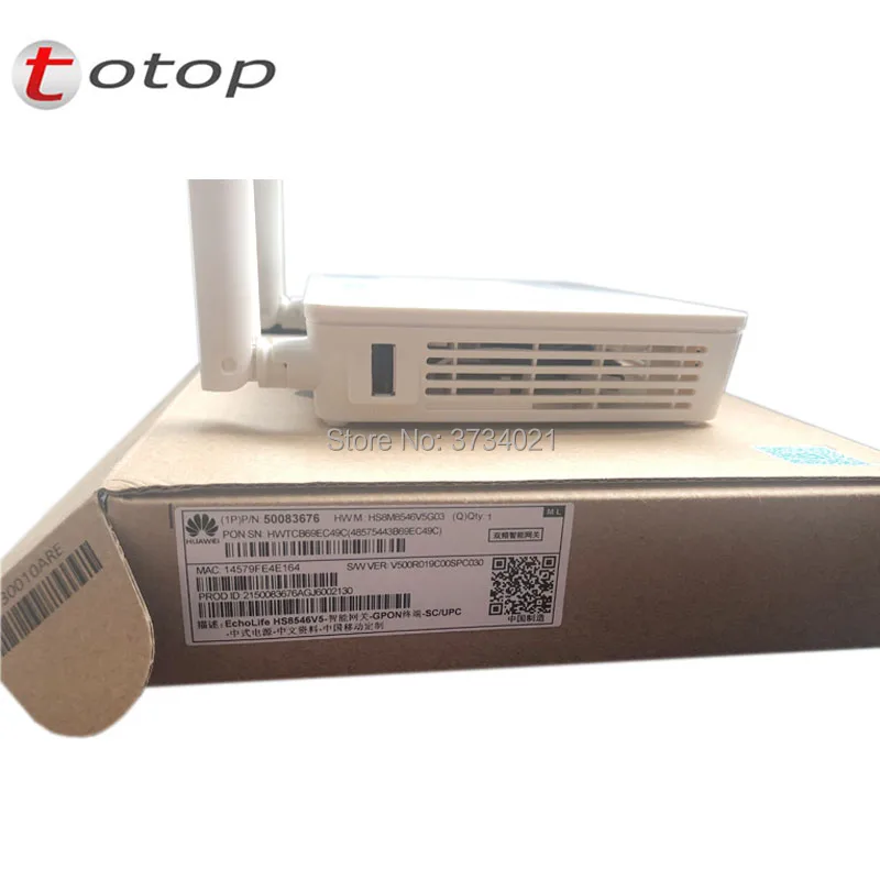 Маленький размер Huawei Echolife HS8546V5 GPON Оптический сетевой терминал с 4GE + 1TEL 2USB WIFI ПОРТ