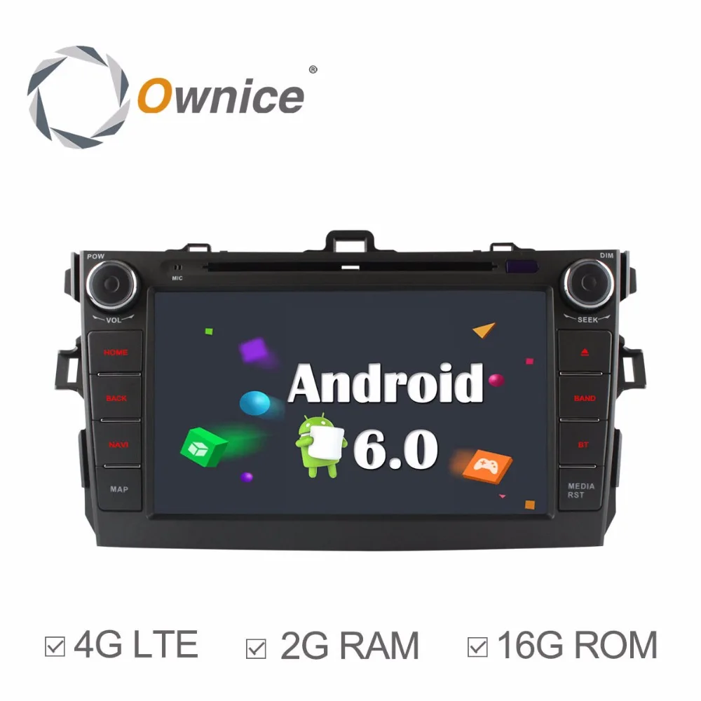 Sale Ownice C500 Android 6.0 Octa 8 Core 2G RAM car dvd player for Toyota corolla 2007 - 2011 in dash 2 din gps navi 4G LTE Network 1