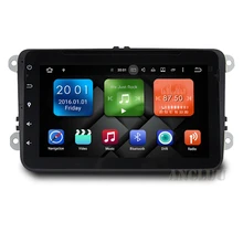 8 ”pure 6.0.1 Android Reproductor de DVD especial del coche 2006 2007 2008 2009 2013 de POLO Bora Golf PASSAT Skoda con Wifi GPS BT FM mapa