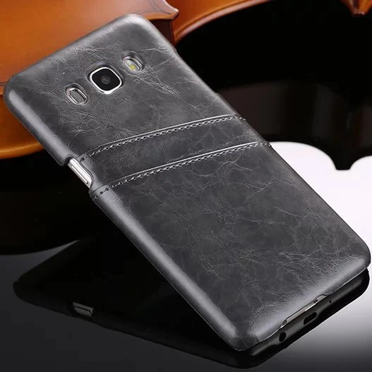 Luxury Leather case For Samsung Galaxy J3 J5 2016 Hard Card Protecive back cover for samsung phone shell |