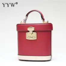 Кожаная винтажная сумка-мешок, сумочка, подарок на день рождения, однотонная цветная сумка, кошелек, вечерние сумочки, женские сумки для девочек, красный, черный