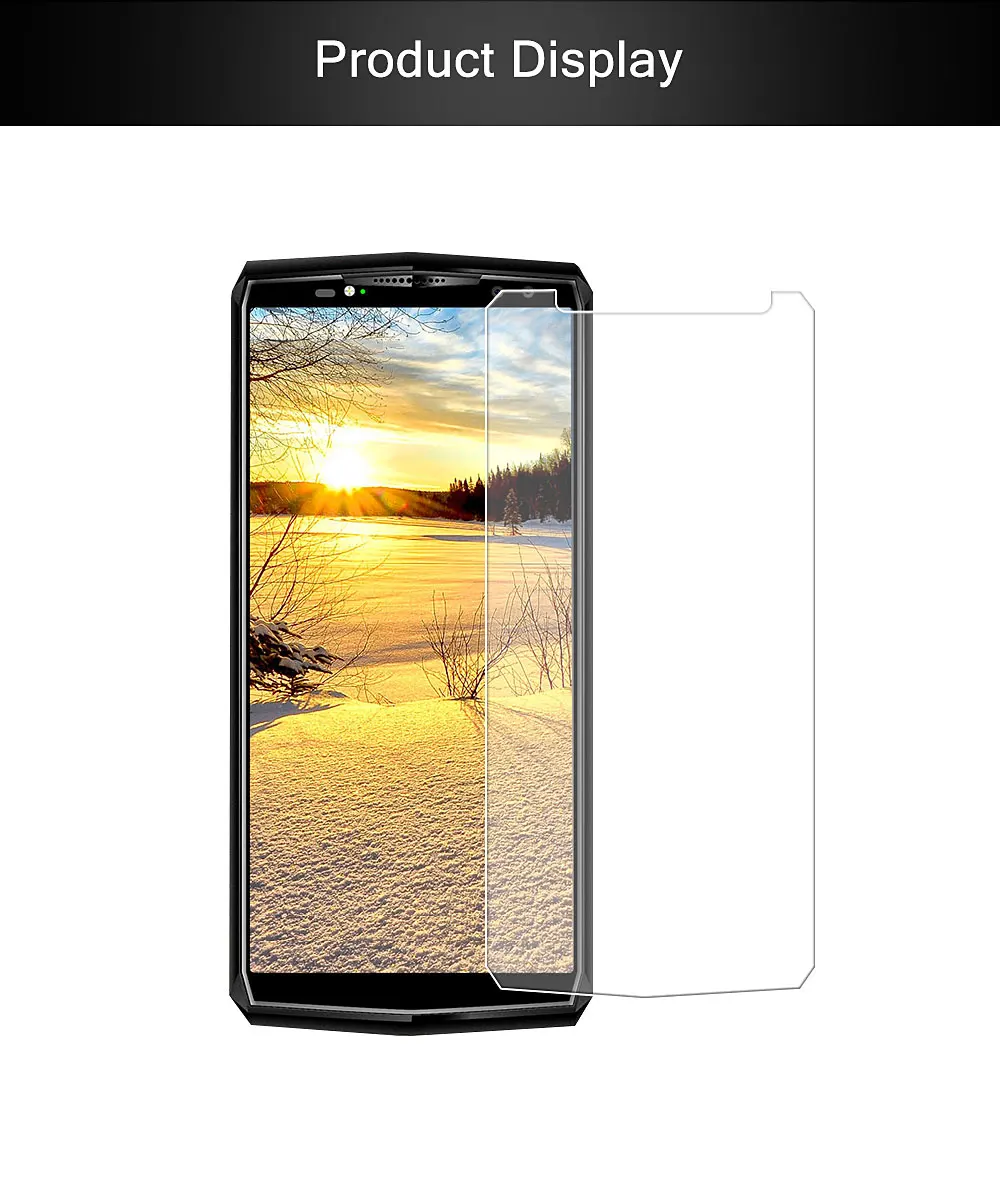 

2ps for Oukitel K10 Tempered Glass 9H 0.33MM Ultra Slim Clear front Screen Protector for Oukitel C8 4G Oukitel K10