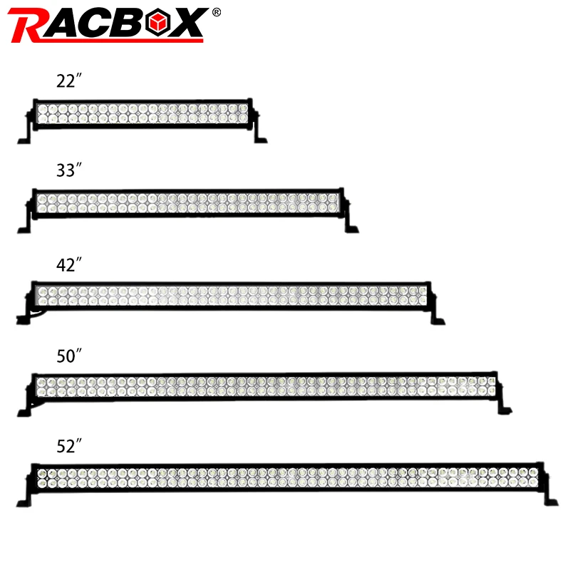 RACBOX Dual Row Straight LED Work Light Bar 22 32 42 50 52 Inch 120W 180W 240W 300W for Car Truck 4x4 SUV ATV Boat Auto LED Lamp RACBOX Dual Row Straight LED Work Light Bar 22 32 42 50 52 Inch 120W 180W 240W 300W for Car Truck 4x4 SUV ATV Boat Auto LED Lamp