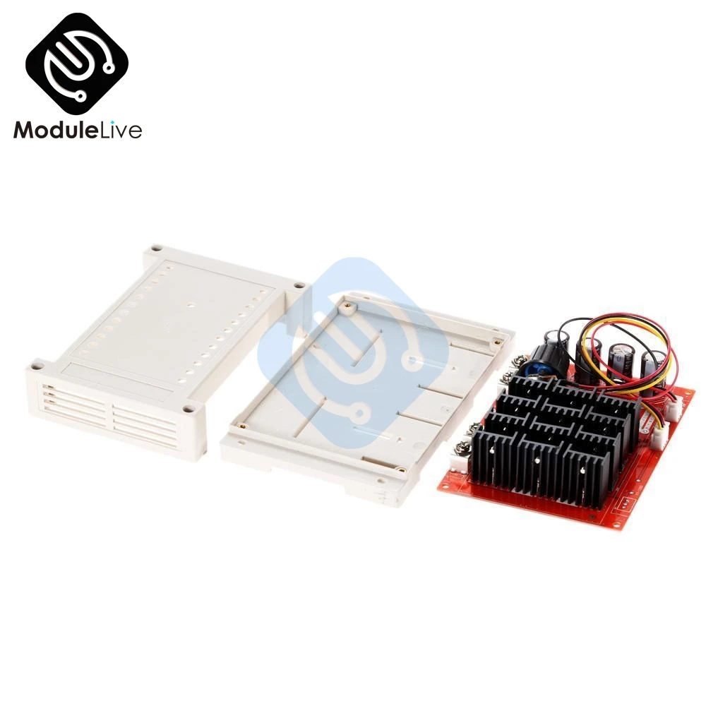 DC 10-50 в 60A контроллер скорости двигателя PWM HHO RC контроллер 12 в 24 в 48 в 3000 Вт чехол