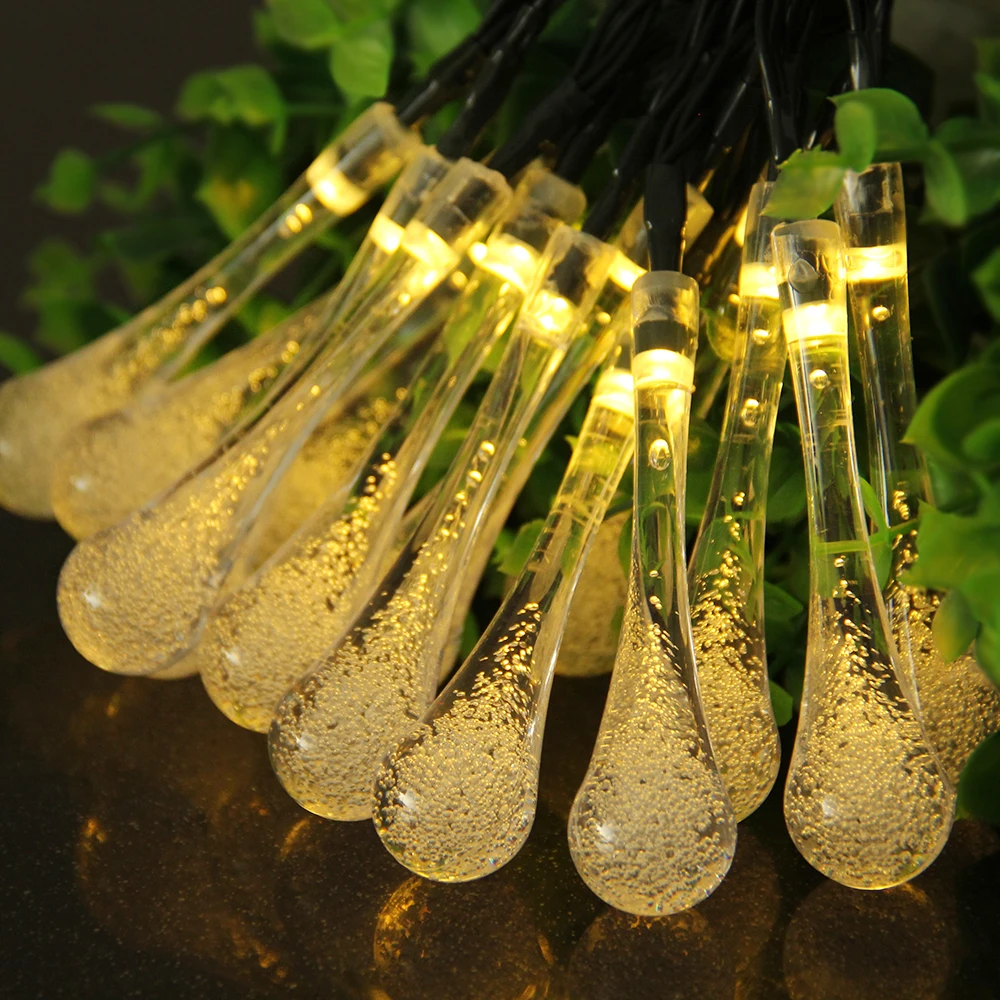 6M Solar LED String Light Waterproof Fairy Lights High Bright Outdoor