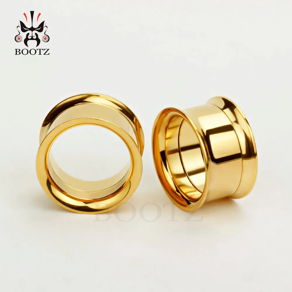 KUBOOZ кольцо-пирсинг в ухо, ювелирное изделие для тела, носилки Сталь винт туннелей Вилки расширитель датчики Мода подарок для Для женщин Для мужчин 2G 0G 00 г