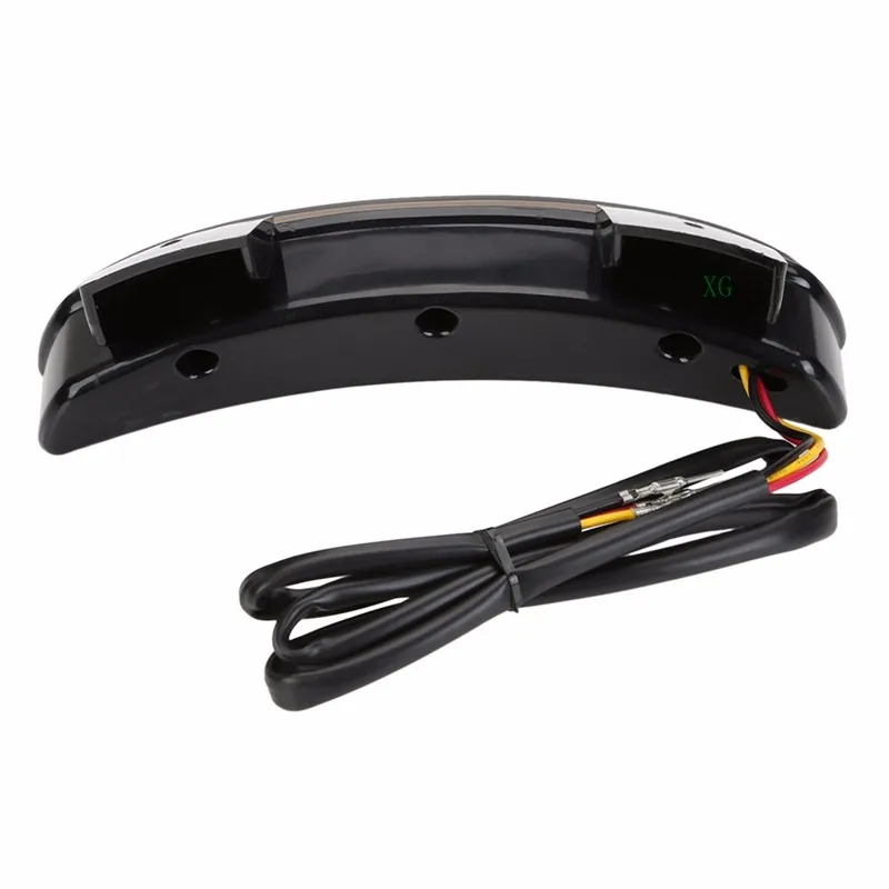 Chopper Fender Edge LED Tail Light For Harley Iron Sportster XL883 1200 Smokegh