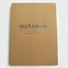 Винтаж A4 эскиз книга Тетрадь блокнот скетчбук для Рисунок Живопись Дневник Журнал творческий подарок 256 Простыни Детские Craft Тетрадь