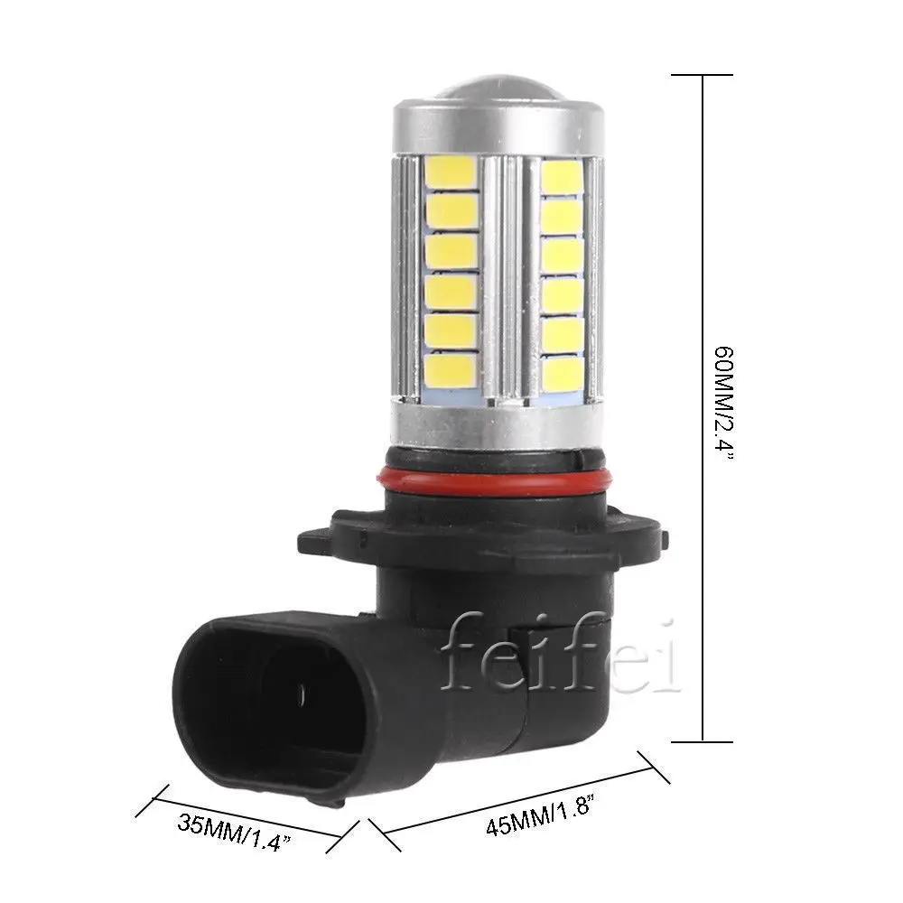 2 шт. 9006 33 SMD 5630 автомобилей Включите тормоза DRL дальнего авто задний обратного лампы оранжевый красный