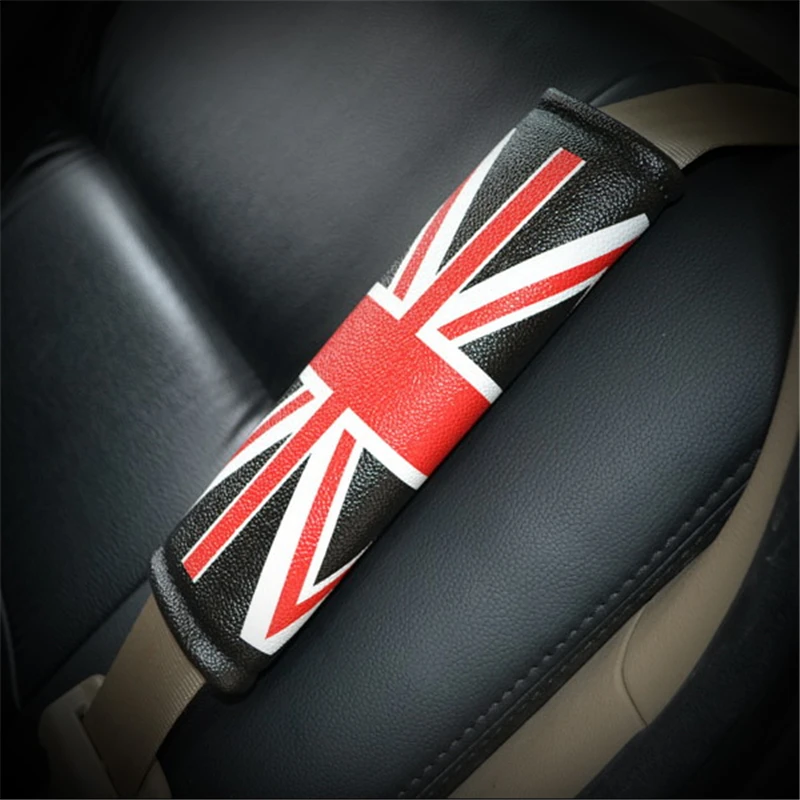  Union Jack Car Seat Belt Cover Pad Neck pillow Waist Support Steering Wheel Cover Auto Interior Acc