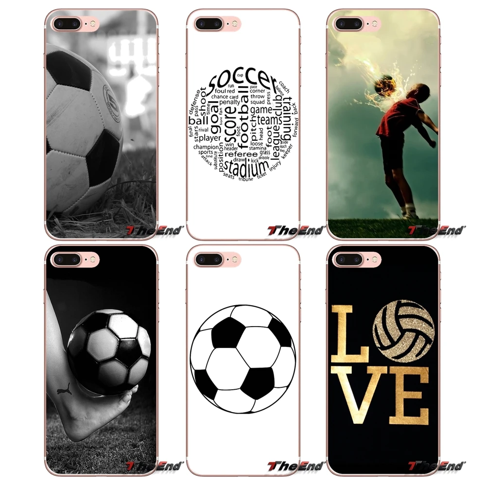 

For Samsung Galaxy S9 Plus Note 8 One Plus oneplus 5T Meizu M5s LG V30 HTC U11 football soccer ball design Soft Case Cover
