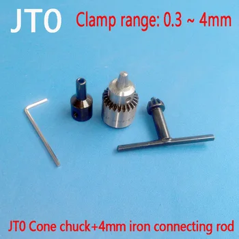 

Mini JT0 0.3-4mm Steel Electric Drill Bit Chuck With 4mm Motor Shaft Coupler Rod for Mini Lathe