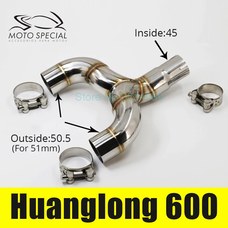 Motorcycle Muffler Exhaust Link Pipe Motorbike Muffler Escape Connect