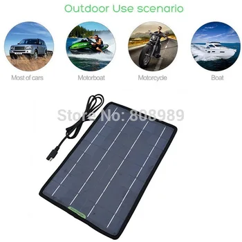 

BUHESHUI 12V 10W Solar Car Charger Solar Charger For Car/Mobile Phone/Other 12V Rechargeable Battery Free shipping