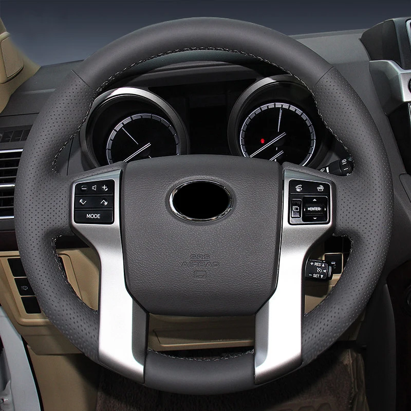 Кожаный защитный чехол на руль для Toyota 4runner FJ150 Tundra Tacoma 2014 UP|Чехлы руль| |