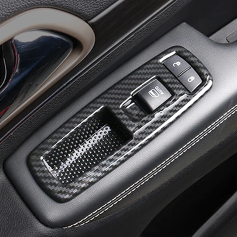1 комплект оконных переключателей панель Крышка отделка высокое качество ABS углеродного волокна отделка Чехлы для Jeep Grand Cherokee