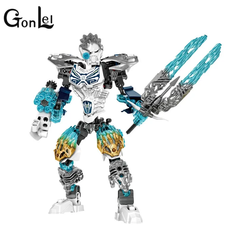 

GonLeI BIONICLE 131pcs Kopaka Ice figures 611-4 Building Block toys Compatible legoinglys BIONICLE Gift