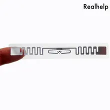 6C 6B UHF 915 МГц RFID 9662 прозрачная этикетка тег для электроники RFID Клейкая бирка стелс Этикетка RFID Клейкая бирка