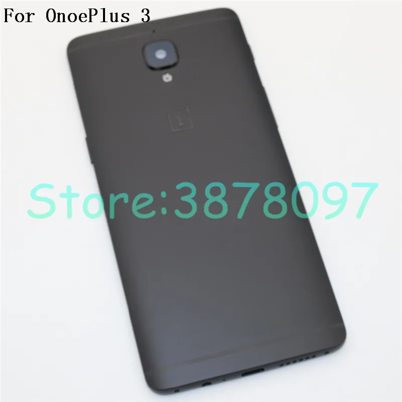 

High Quality Back Battery Cover Rear Door Housing Case For Oneplus 3 3T With Camera Lens + Power Volume Buttons Replacement