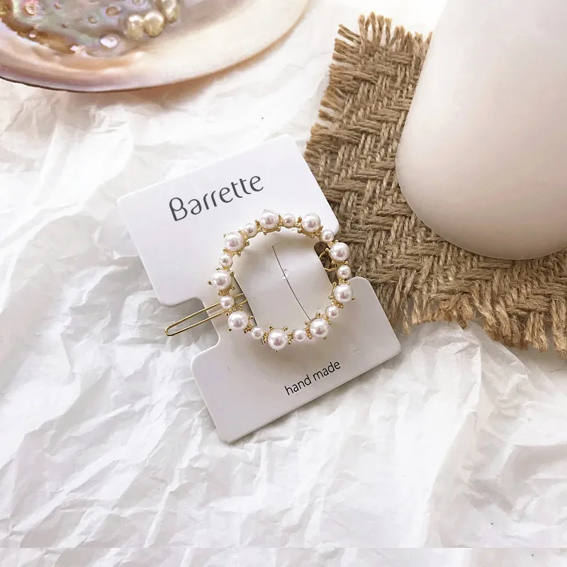 Fashion Crystal Pearl Hair Clip Metal Hairclip Elegant Barrette Bobby Hair Pins Wedding Hair Styling Tool Hair Clips for Women Fashion Crystal Pearl Hair Clip Metal Hairclip Elegant Barrette Bobby Hair Pins Wedding Hair Styling Tool Hair Clips for Women