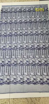 

5yards/bag Dark blue striped lace glitter powder fabric used for wedding dress fashion QJ19#