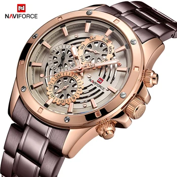 

NAVIFORCE Mens Watch Creative Casual Fashion Men Military Quartz Wristwatch Male Wateproof Watches Clock Relogio Masculino 2019