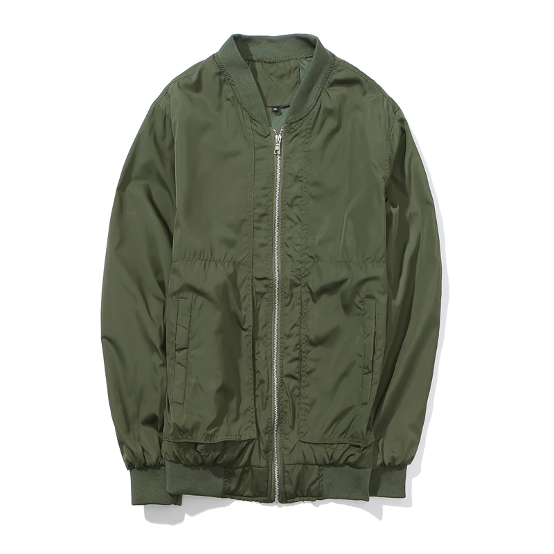 2019 Spring Autumn Casual Solid Fashion Slim Bomber Jacket Men Overcoat Baseball Jackets Men's streetwear Jacket 4xl Top XT380