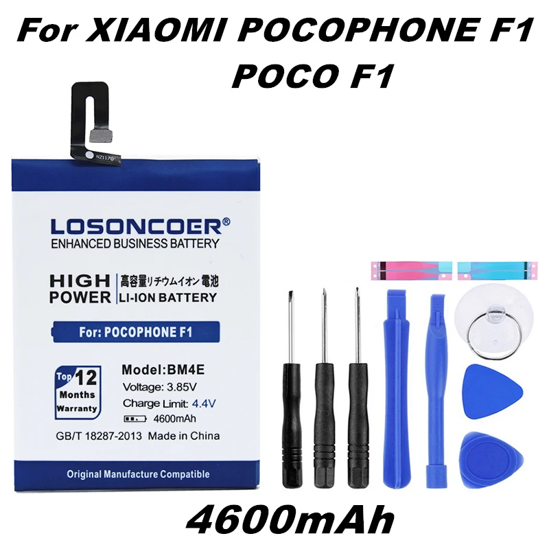 

LOSONCOER 5400mAh BM4E Mobile Phone Battery For Xiaomi MI Pocophone F1 Poco F1 Battery BM4A For Redmi Pro BM4C For Xiaomi Mi Mix