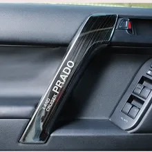 Для Toyota Prado-2010 Нержавеющая сталь Мода внутренняя Автомобильная дверь внутри ручка декоративная накладка 4 дверные ручки украшения