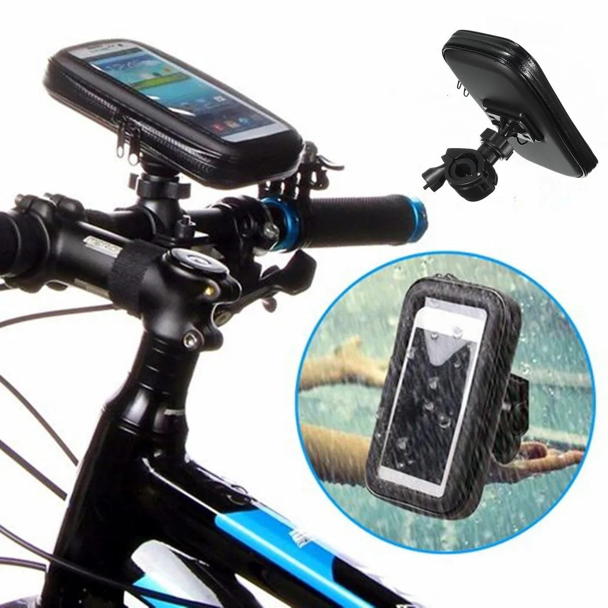 

Waterproof Bike Bicycle Mobile Phone Holder Stand Motorcycle Handlebar Mount Bag For iphone for Samsung for Huawei