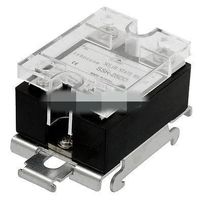 

DC 3-32V Input 12-220V Output Solid State Relay SSR 25A SSR-25DD w DIN Rail Base