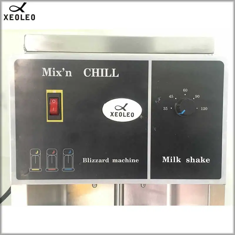 XEOLEO Ice cream mixer 3400rpm Milkshaker 350W Milk shaking machine MC Flurry Ice cream maker Stepless Adjust Blizzard machine