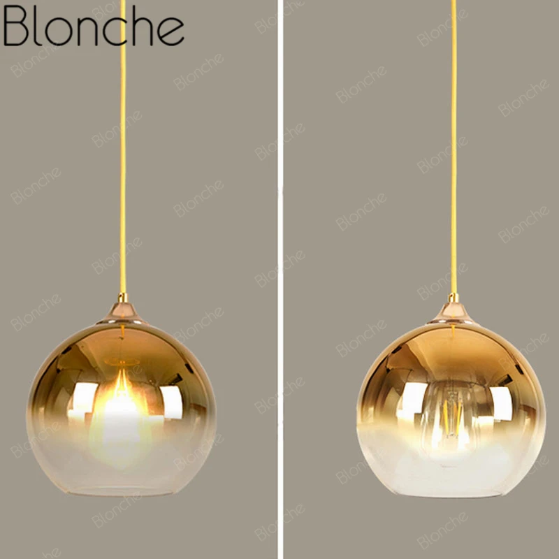 Modern Clear Glass Ball Pendant Lights Led Hanging Lamp for Dining Room Living Room Indoor Decor Li - 33008560796