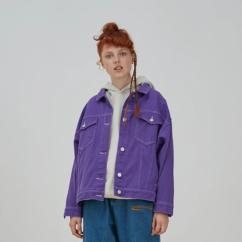 mens purple denim jacket