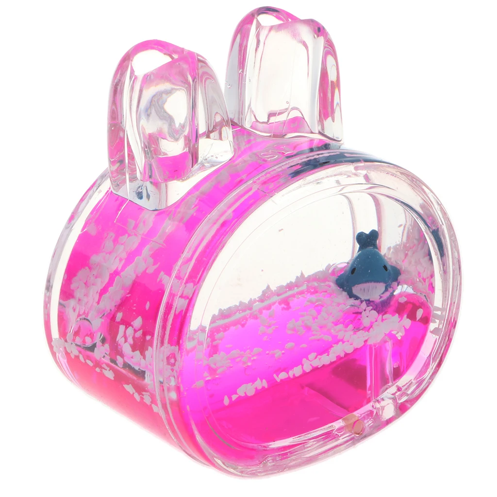 Сенсорная игрушка для релаксации, держатель ручки в форме кролика Liquid Motion Bubbler Toy (случайный цвет)