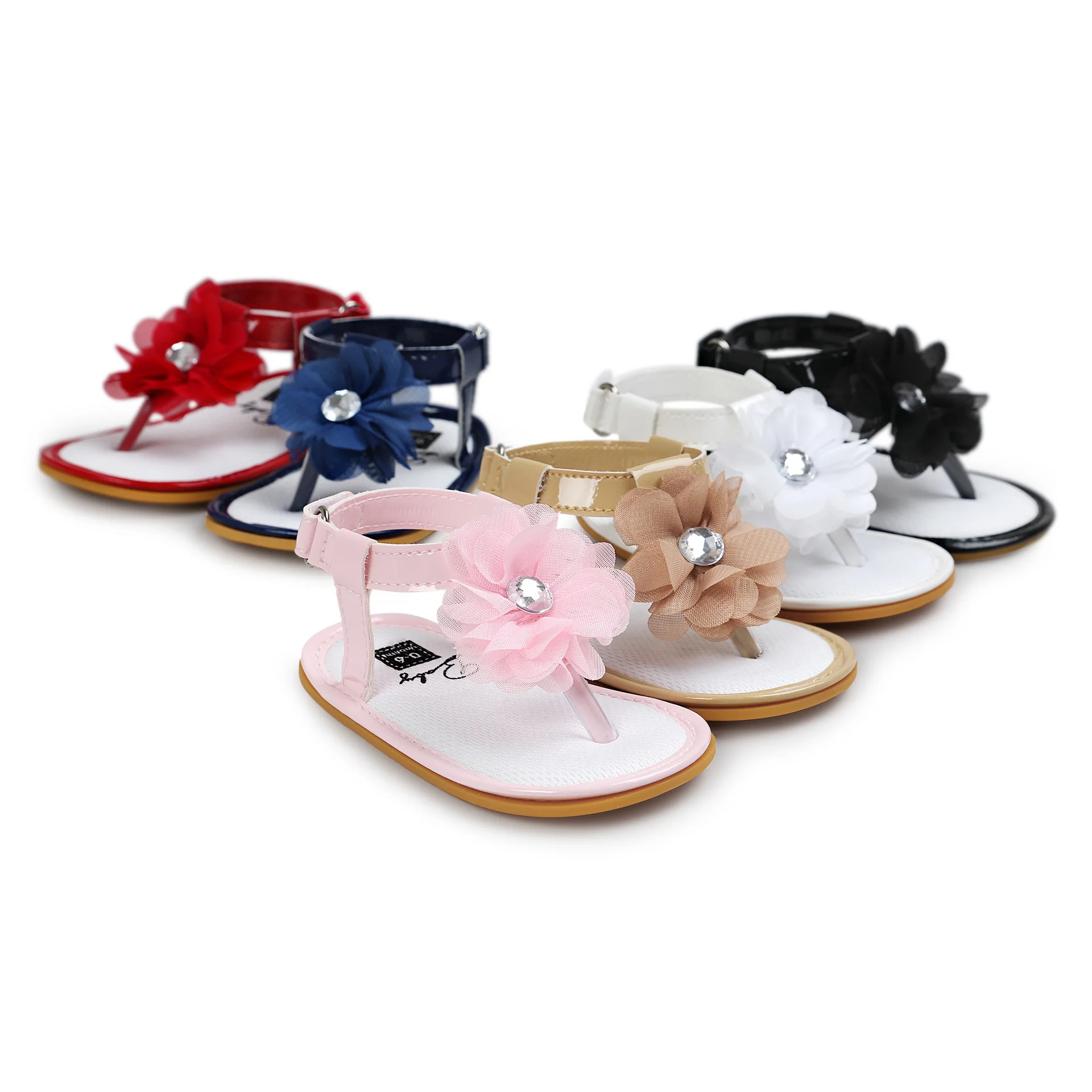 

The New Diamond Flower Shoes Baby Shoes Soft-soled Shoes with Rubber Soles for Baby Shoels Sale