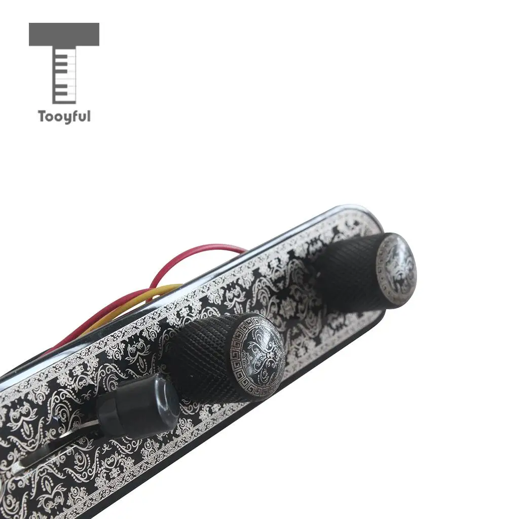 Tooyful Loaded 3 Way Switch Wired Control Plate For Completely Wired Telecaster Guitar Accessories Black