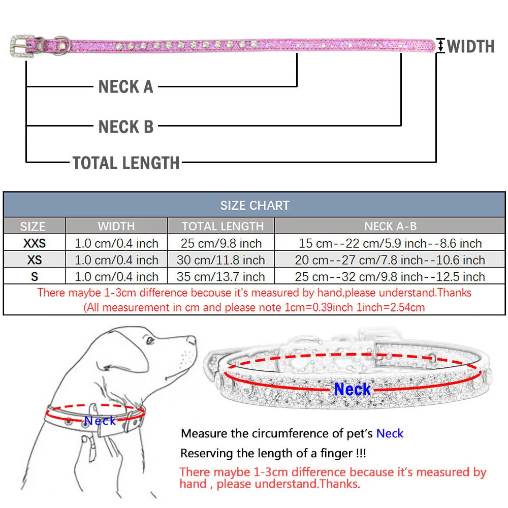 Ошейник для маленьких собак, кошек, из искусственной кожи стразы, заклепки, котенок, щенок, ошейники для кошек, шейный ремень, чихуахуа, товары для домашних животных XXS/XS/S, 1 шт