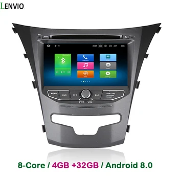 

Lenvio 4G RAM 32G ROM 2 Din Android 8.0 CAR DVD Player For Ssangyong Actyon Korando 2014 2015 Radio GPS Navigation Octa Core DAB