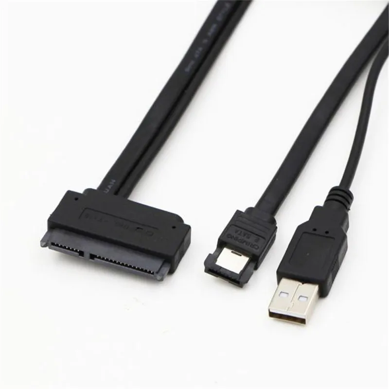 Лучшая цена отличное качество жесткий диск SATA 22Pin к eSATA кабель с питанием от USB адаптер#3,27