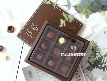 

Chocolate Paper Box, 9 Chocolate Box ,valentine Christmas Birthday Party Gifts Packing Storage Boxes 50pcs/lot