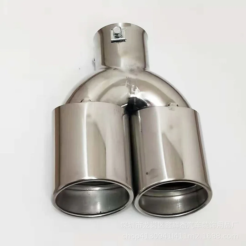 

Connection aperture 63mm Automotive stainless steel split into two tail throats Stainless steel tail throat muffler many models