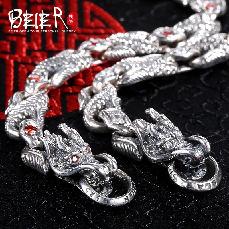 Pulseiras para Homens Beier Nova Loja Dominadora Pulseiras Zircão Mão Corrente Jóias Finas Br-sl003