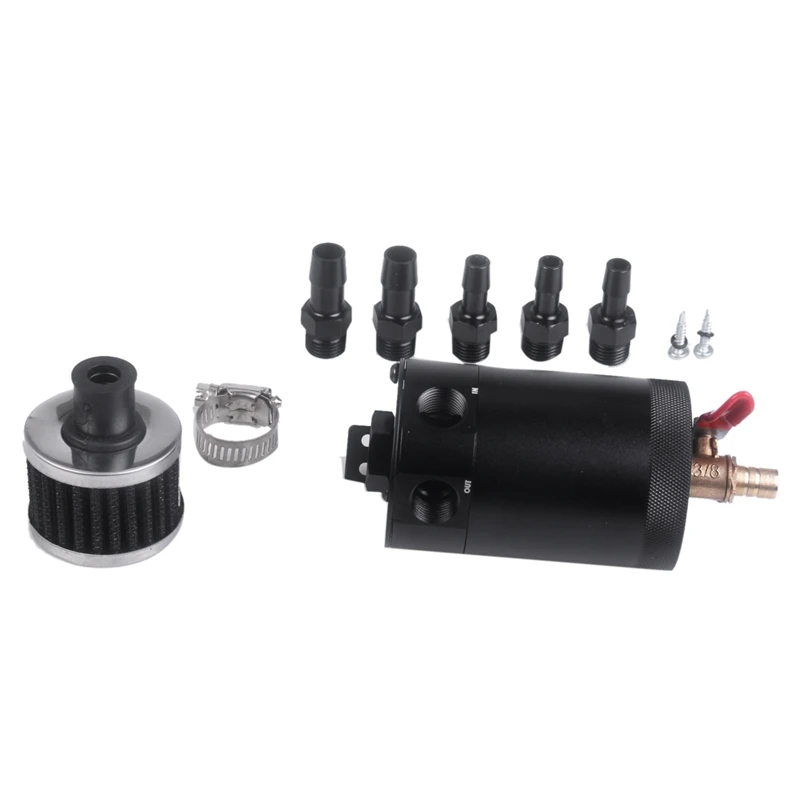 

universal baffled oil catch can tank engine oil separator