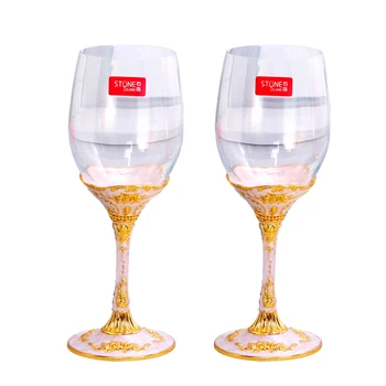 

2 PCS /Set Crystal Wedding Toasting Champagne Flutes Glasses Drink Cup Party Marriage Wine Decoration Cups For Parties Gift Box
