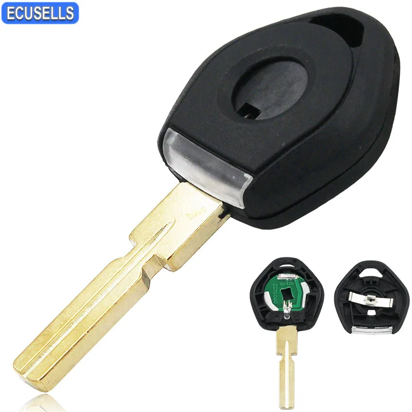 

Key Blank Fob Transponder Light Button 3 Buttons HU58 Uncut Remote Key Shell with Light For BMW 3 5 7 Z3 Series E36 E34 E38 E39