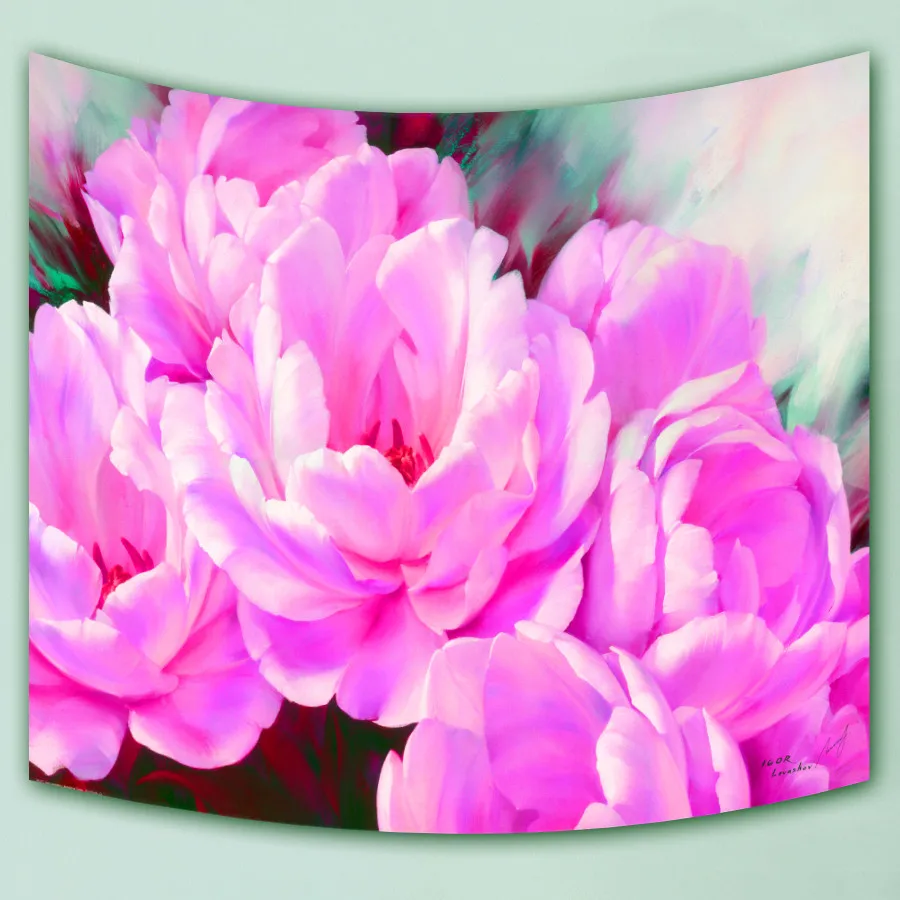 

mmuju wall hanging blanket tapestry beach throw towel home Decor FLOWER printed supersoft tapestries Accept customizing design