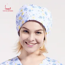 Терилен напечатаны Калабаш Шляпа новая линия с шапка медсестры доктор шляпа для мужские и женские общие цветок дождь